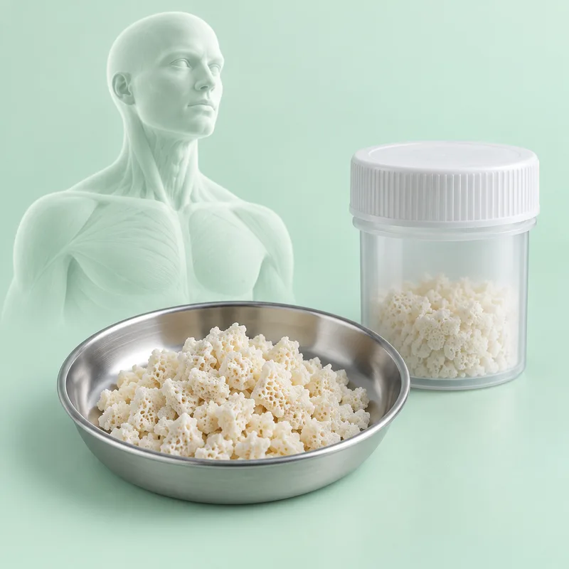 Educational concept of human-donor bone graft material